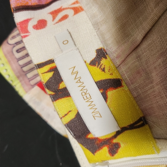 Zimmermann brightside flared short size 0, US size 2 - Picture 2 of 6